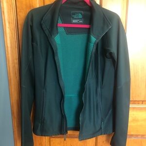 The North Face Black and Teal Women's Jacket